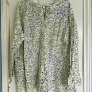 Duluth Trading Co. Wrinklefighter Tunic 1X Geometric Cotton Blend